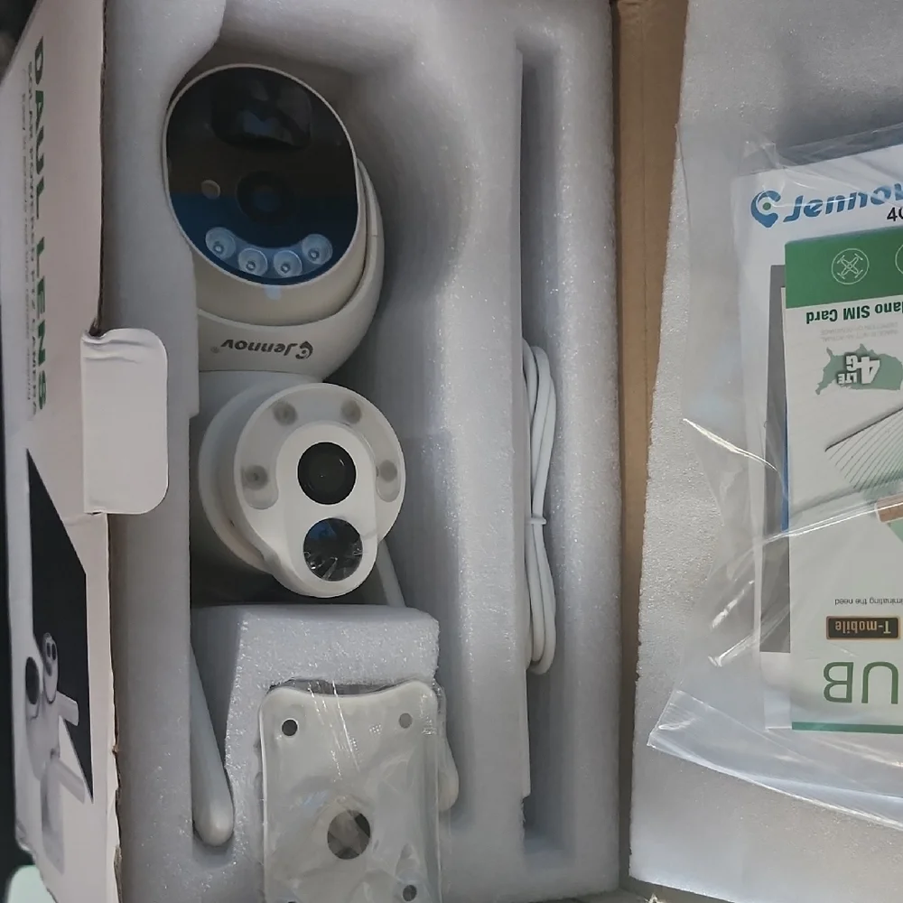 Dual Lens Solar PTZ Camera - White